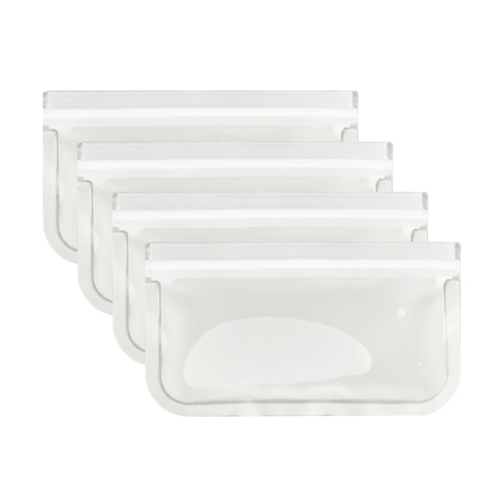 

4 Pcs Keeping Bags for Fruit Sealed Strips Storage Bags Veggie Sandwich Airtight Sealed Storage Leak Proof Containers