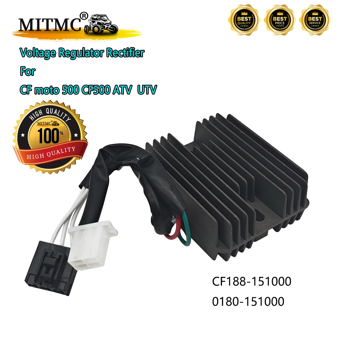 

High QualityVoltage Regulator Rectifier For CFmoto 500 CF500 500CC UTV ATV GO KART 12V CF188-151000 0180-151000