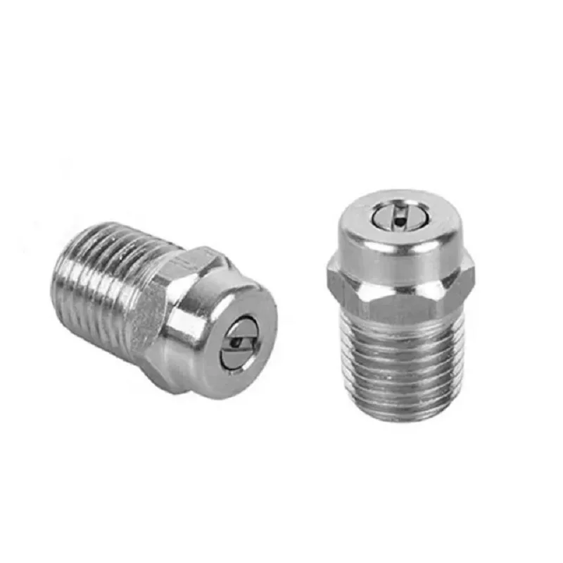 

10pcs High Pressure Spray Nozzle 1/4" Male Screw Type Surface Cleaner Nozzle, 25 Degree 1.2 Orifice Spray Tip