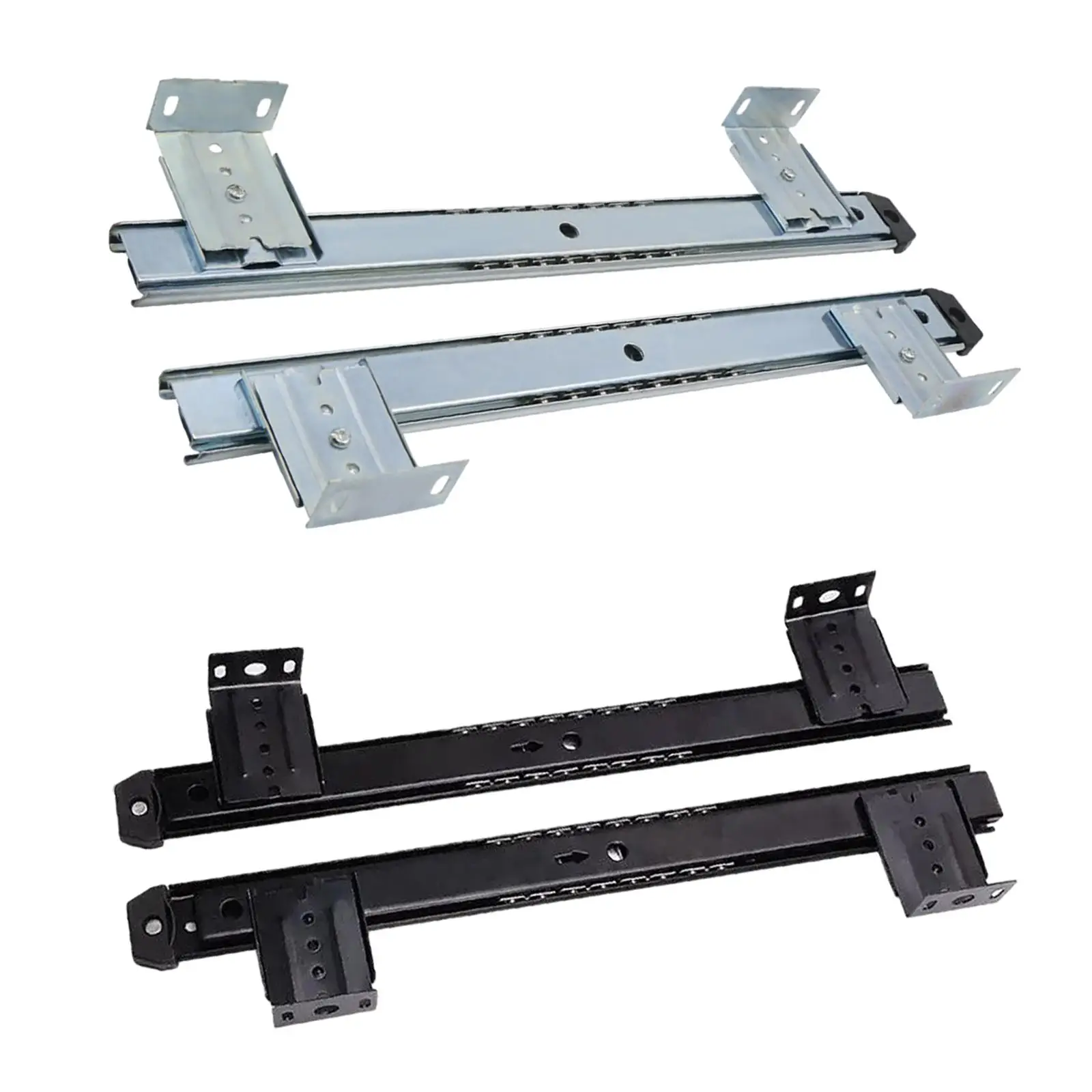 Keyboard Tray Slides Ball Bearing Metal Heavy Duty under Desk Slider Track