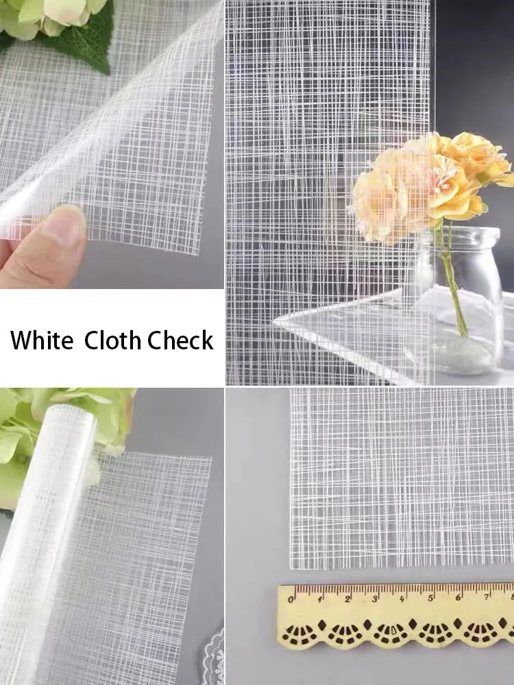 High-quality Black and White Cloth-patterned Glass Film, Stylish Cloth-patterned Design, Blocks Sunlight and Protects Privacy