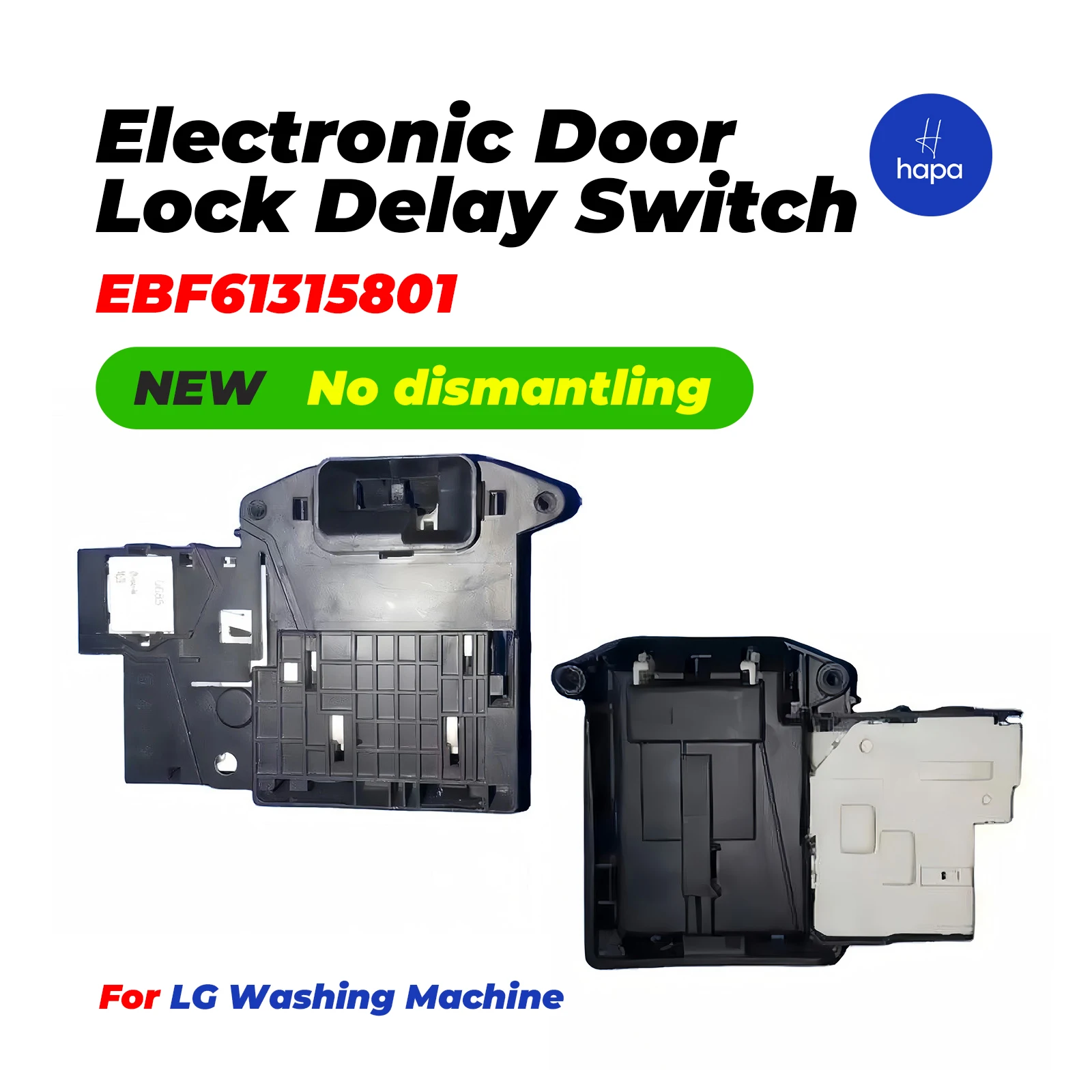 Nuevo interruptor de retardo de cerradura de puerta electrónica EBF61315801 220V para lavadora LG, piezas de repuesto