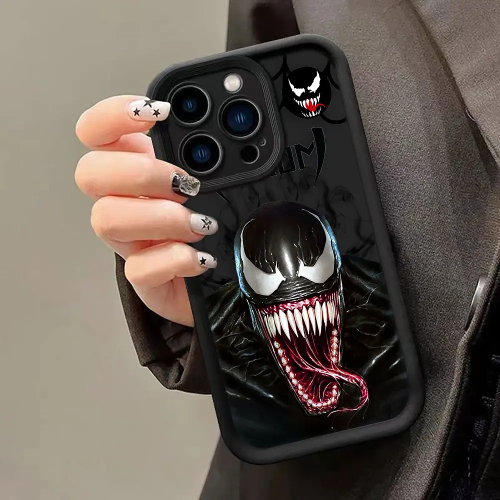 Marvel Comics Venom Phone Case For VIVO V11I V15 V20 V23 V23E V25 V27 V27E V29 V30 X60 X70 X80 X90 X100 Silicone Case Funda Capa image 4