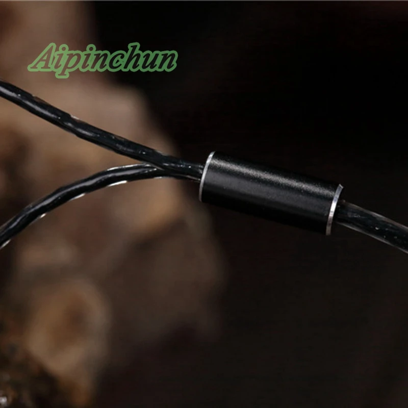 Aipinchun-conector de flexión de 3 polos de 3,5mm, Cable de repuesto para auriculares OFC, Cable para IE8 IE8i IE80