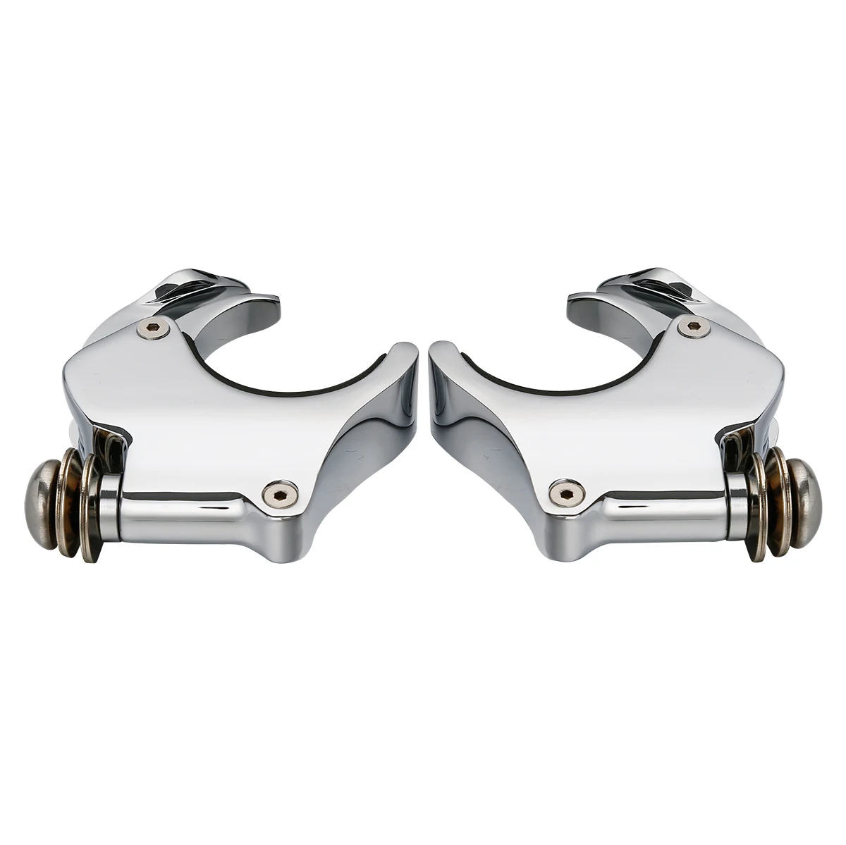 Motorcycle Detachable 49mm Windshield Clamps For Harley Dyna Low Rider Super Glide Fat Bob Street Bob Wide Glide 2006-2016 2015