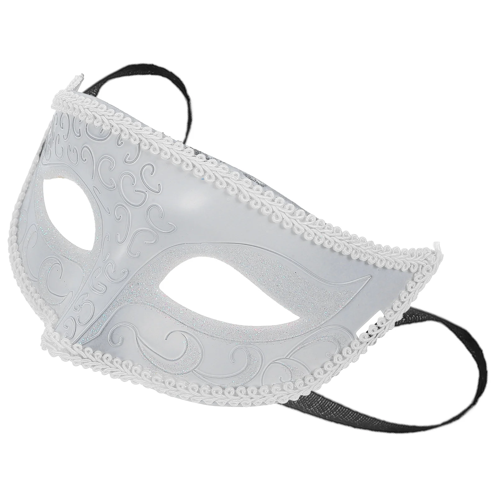 

Golden Half-face Masquerade Mask Adult Party Decor Halloween Lace Masks Photography Props Cosplay Accessories Soft Plastic