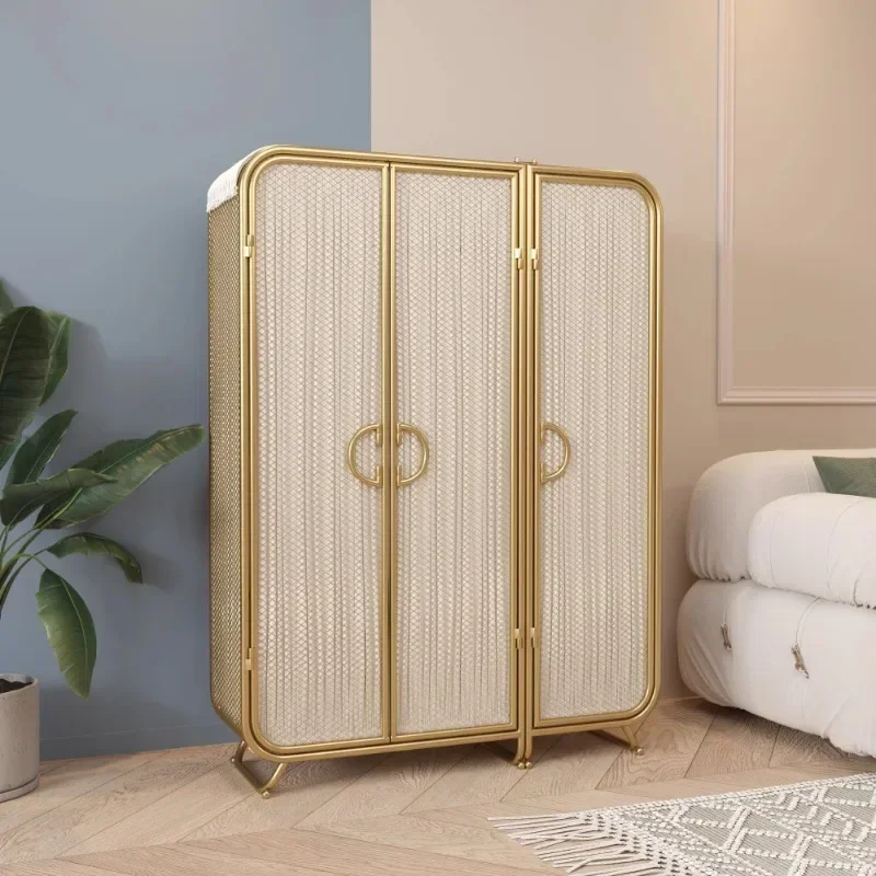 B Nordic Metal Closet Cupboard Storage Organizer Partitions Wardrobe Bedroom Living Room Shelves Display Armario Home Furniture