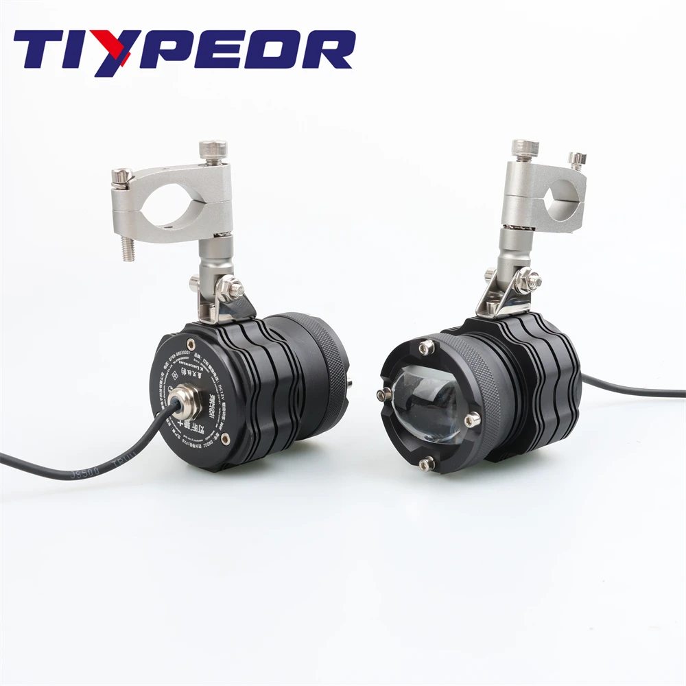 TIYPEOR Upgrade Brighter LED Headlight For Motorcycle 72W 6800lm Canbus Front High/Low Beam Auxiliary Fog Light Driving Lamp