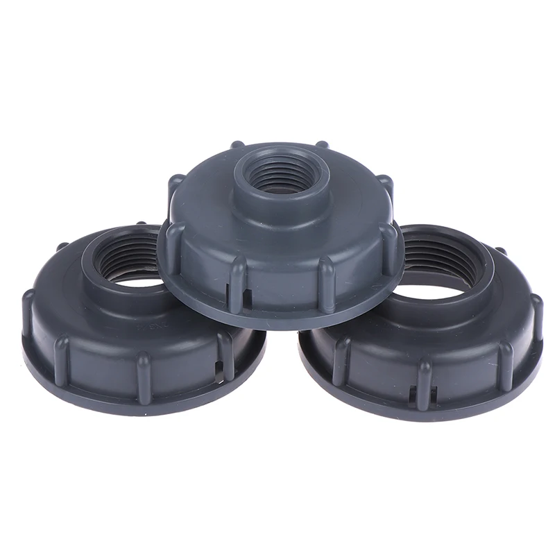 Household Black IBC Tank Fittings S60X6 Coarse Threaded Cap To 1/2\