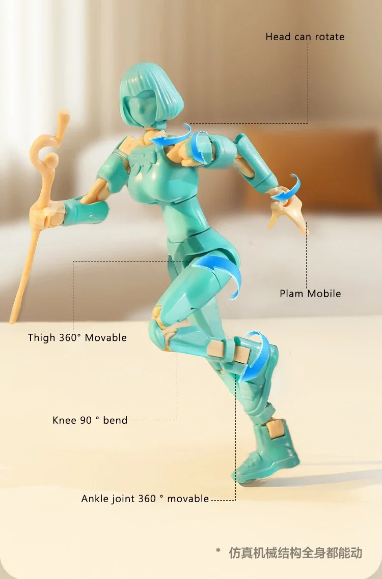 3D-Gedruckte Schaufensterpuppe Magische Schönheitsmädchen-Actionfigur Mehrfach Gelenkige Bewegliche Formwandelnde Roboter-Dekoration Geschenke – Detail 4
