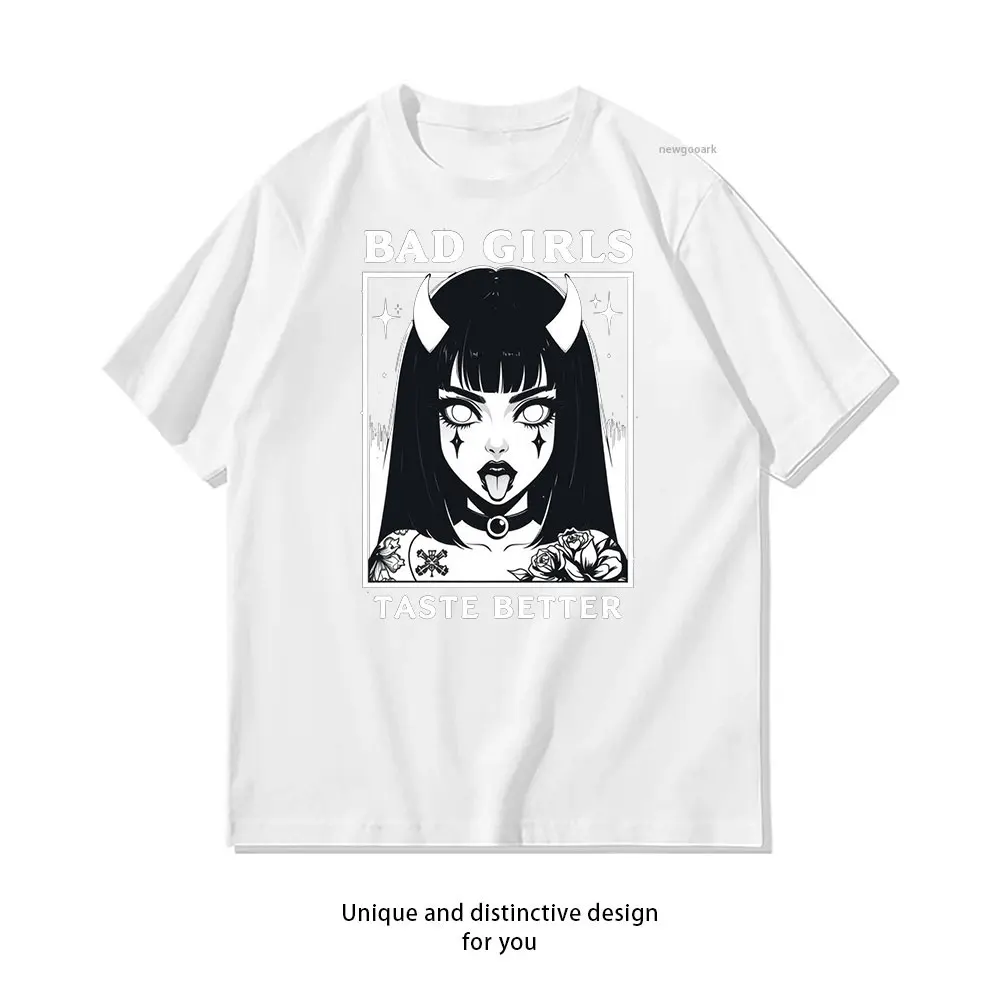 Bad Girls Taste Better T-Shirt Casual cotton graphic t shirts Creative streetwear Classic O-neck shirt