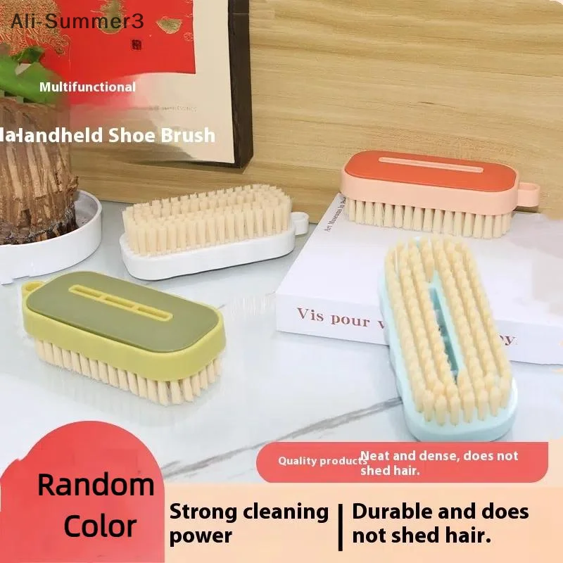 

Portable Multifunctional Plastic Handle Cleaning Brush Soft Bristle Laundry Clothes Shoes Scrub Brush Household Scrubbing Brush