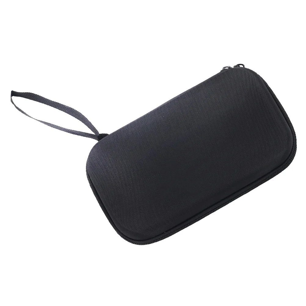 Bolsa de almacenamiento para cámara, tamaño pequeño, gran capacidad, tela Oxford negra, Estuche de transporte duro Eva, bolsa con cremallera a prueba de golpes para mano