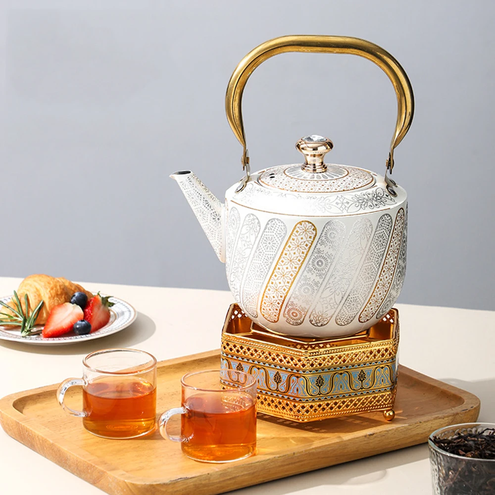 China-Chic Style Stainless Steel Kettle with Tea Strainer, Boiling Water Kettle, Induction Cooker Gas Universal Flower Teapot - view 3