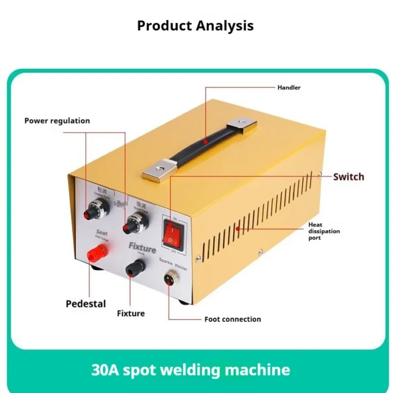 Gold jewelry spot welding machine, handheld laser pulse spot welding machine, desktop spot welding machine