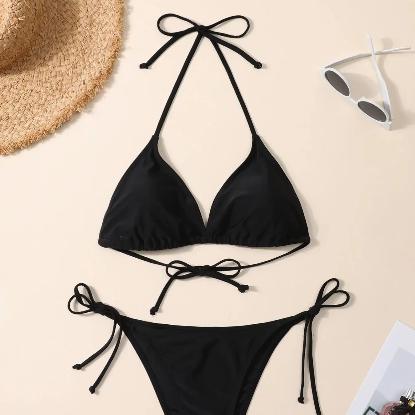 

Женский раздельный купальник-бикини класса люкс в стиле Pure Desire, сексуальный, в стиле интернет-знаменитостей, подходит для любого образа