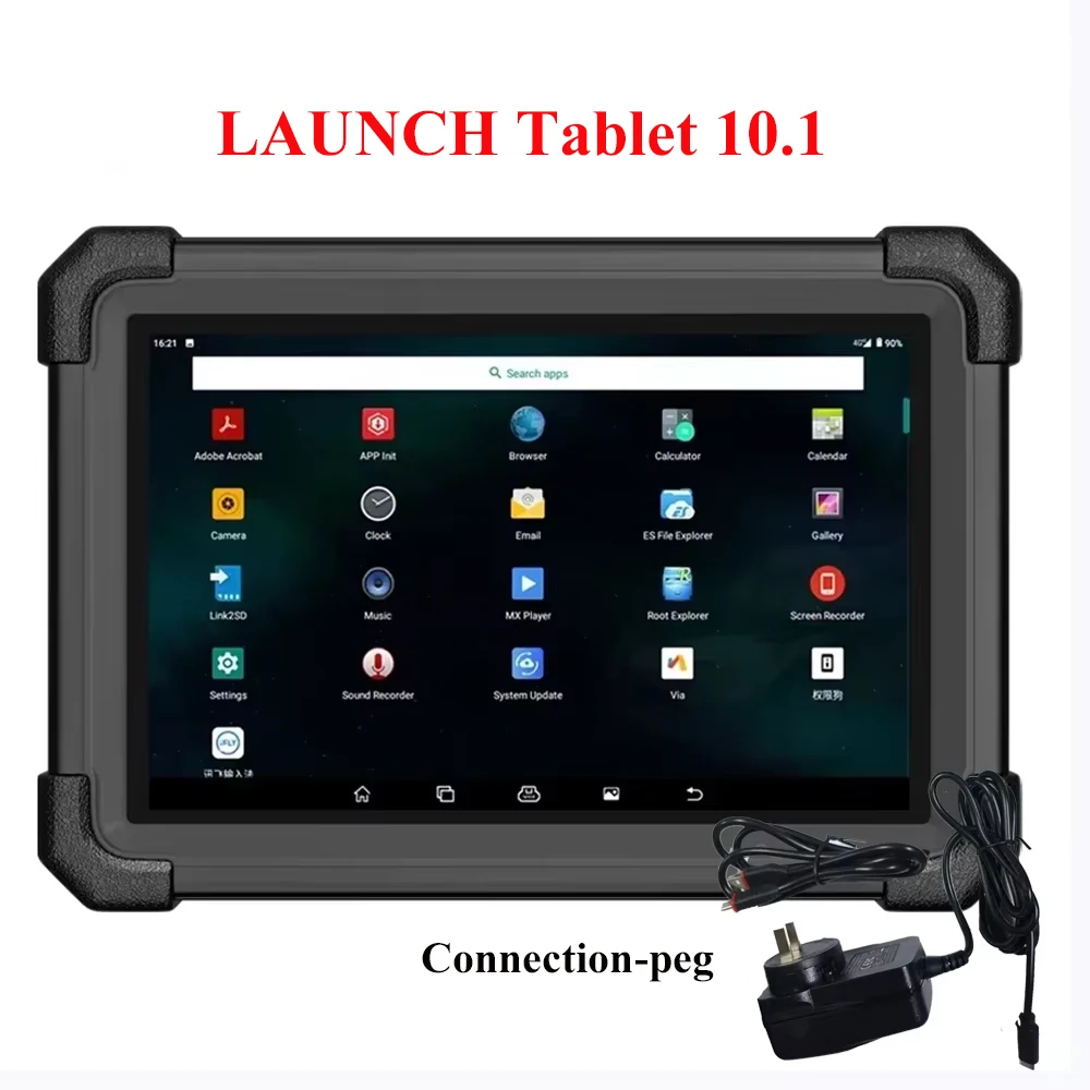 New LAUNCH Tablet 10.1″ Black 4GB RAM Android Bluetooth for OBD2 Diagnostics Tool 64GB Storage Auto Diagnotic Tool