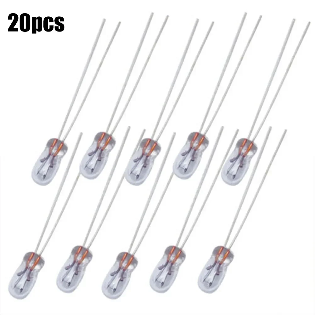 20Pcs Miniature 0.07A 3mm 12V \Mini \Lamp \Light \Bulb \Edison Incandescent Filament Rice T3 Halogen Bulb