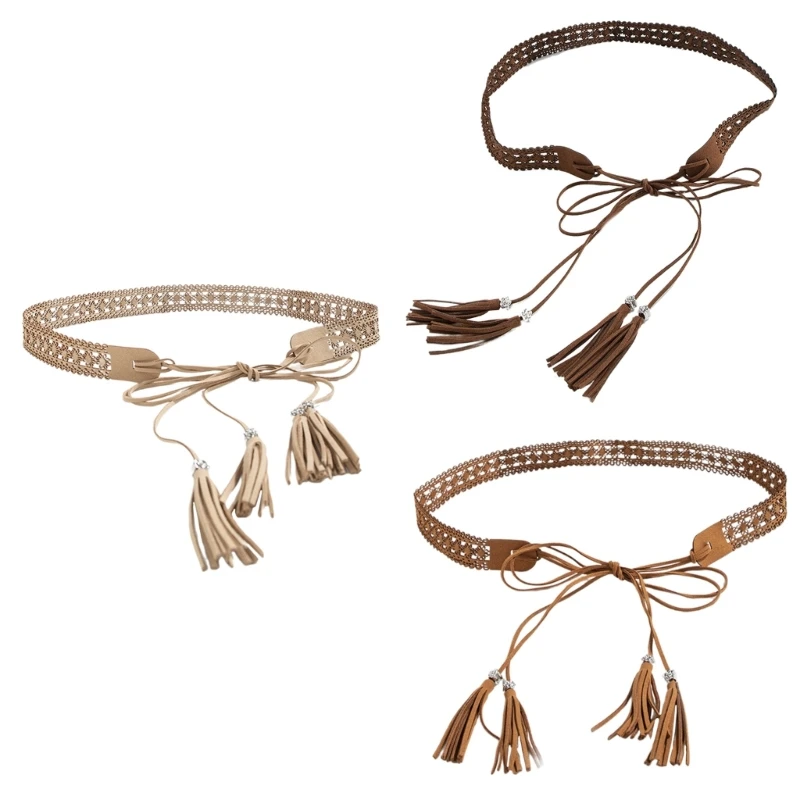 

Pendant Tassels Waist Rope Breathable Streetwear Belt Fashion Dress Belts