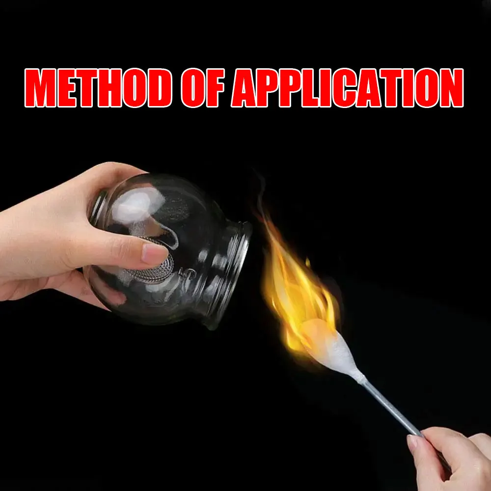 Medical Grade Glass Cupping Therapy Cupping Ignition Stick Tools Vacuum Cupping Equipment Thick Chinese Acupoint Relieve Fatigue