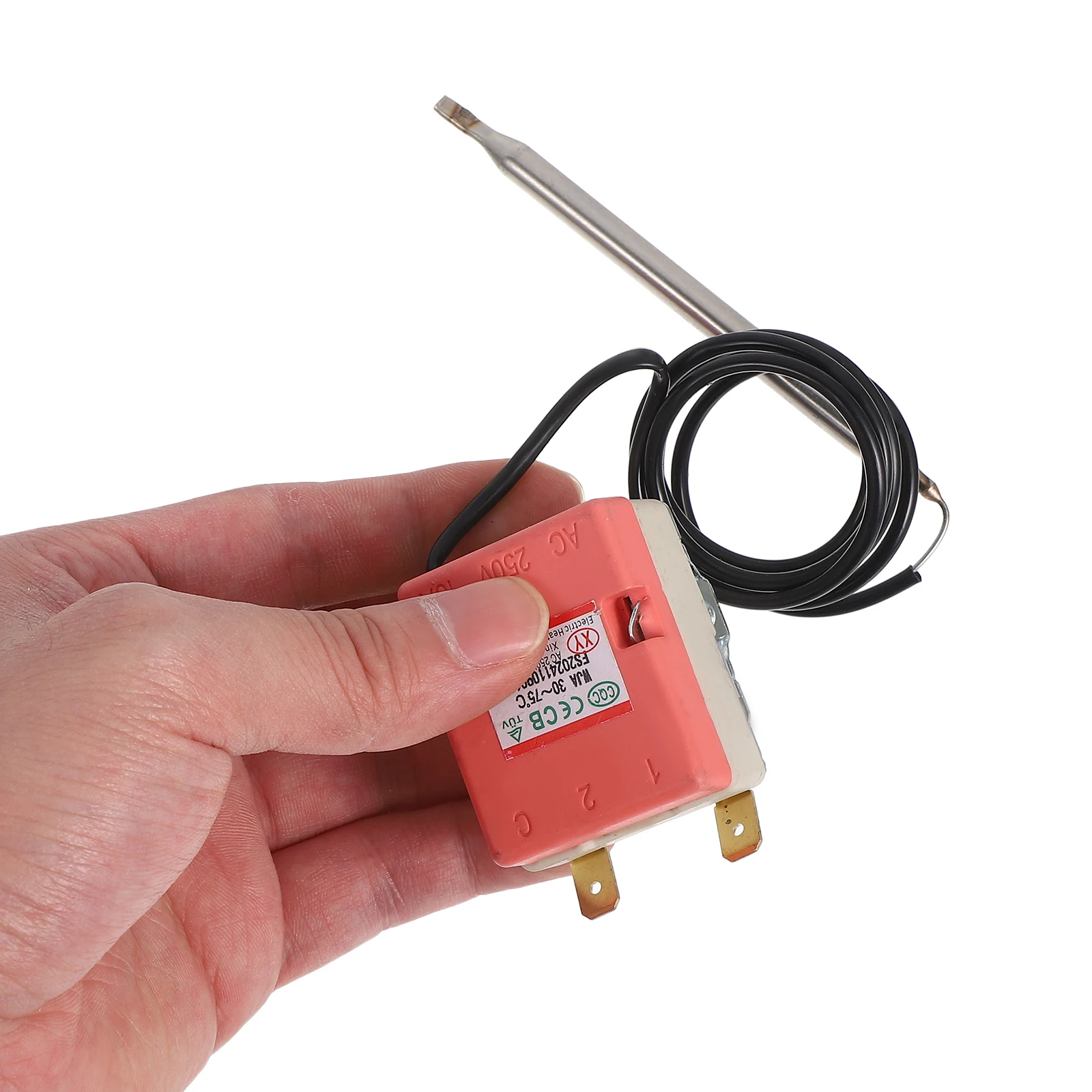 

Water Heater Controller Adjustable Thermostat Temperature 30-75C Rotary Design Wide Compatibility Mechanical Heating Switch RV