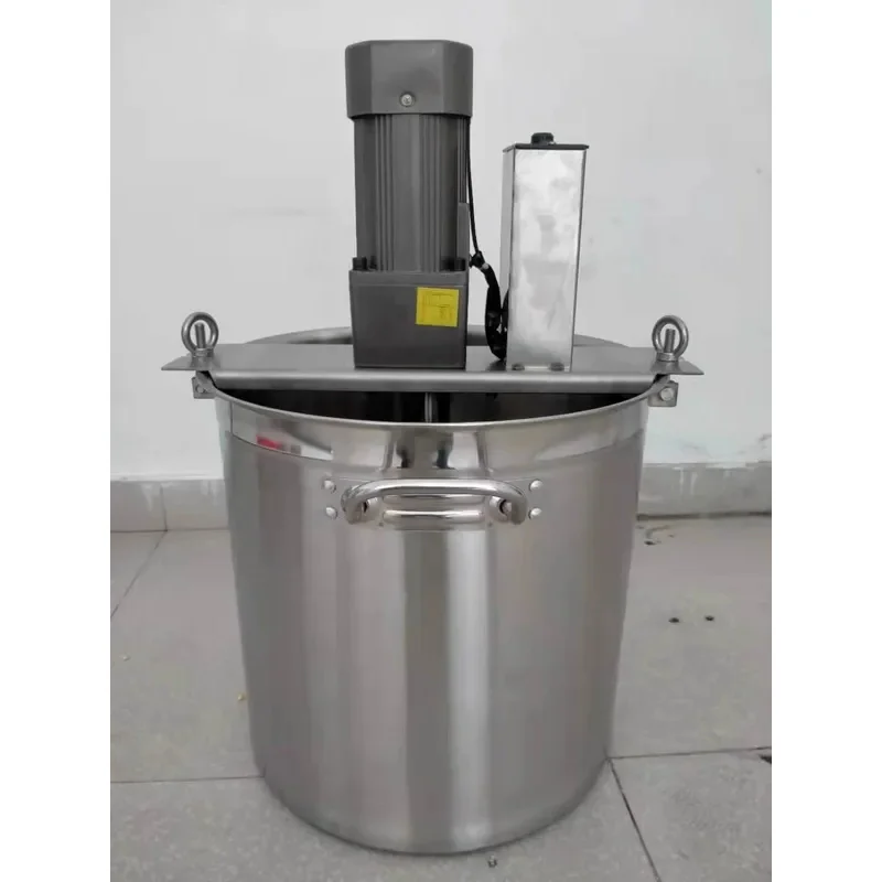 Máquina automática pequeña de 5-10 kg para freír en olla caliente, mezcladora de alimentos para pasta de frijoles, pimiento, carne mixta, mermelada y salsa de chile