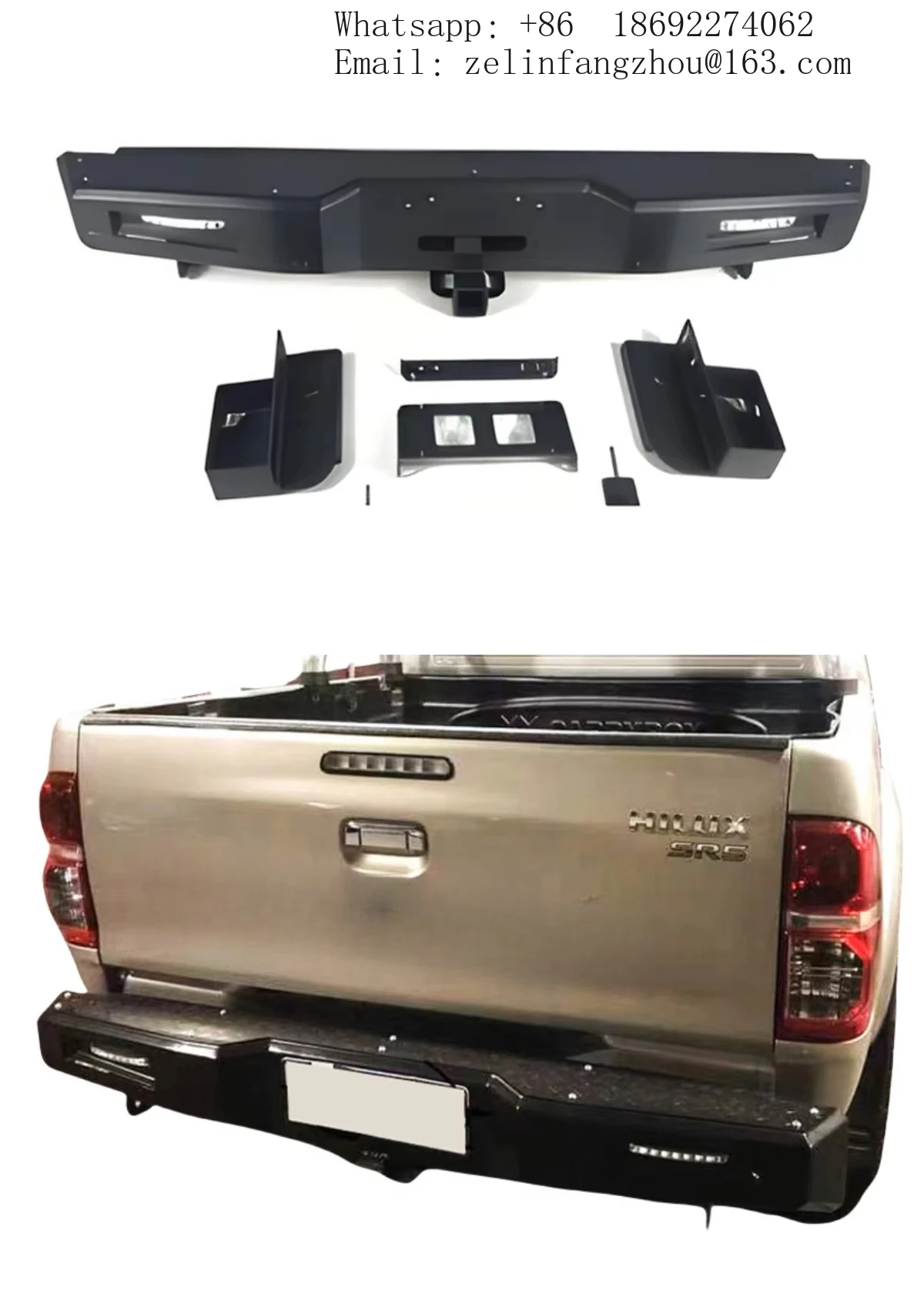 

Steel Front Bumper w/ Fog Light Cut-Outs Fit For Toyota Prado 2005-2014 4x4 Off-Road Heavy Duty Bolt-On