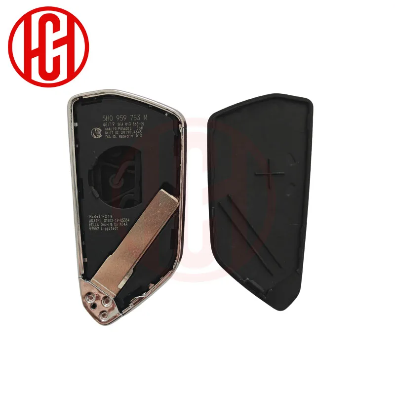 Coque de clé de voiture modifiée pour VW, Volkswagen Golf MK8 Polo Tuguan pour Skoda Superb Octavia SEAT MQB, carte de mise à niveau rabattable