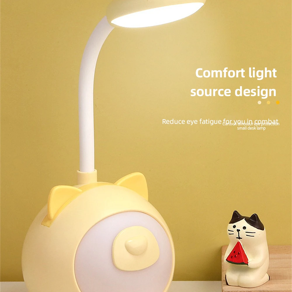 Lampe de bureau aste pour enfants, lampe de chevet, lampe de bureau, belle lecture, protection des yeux, dessin animé, ABS