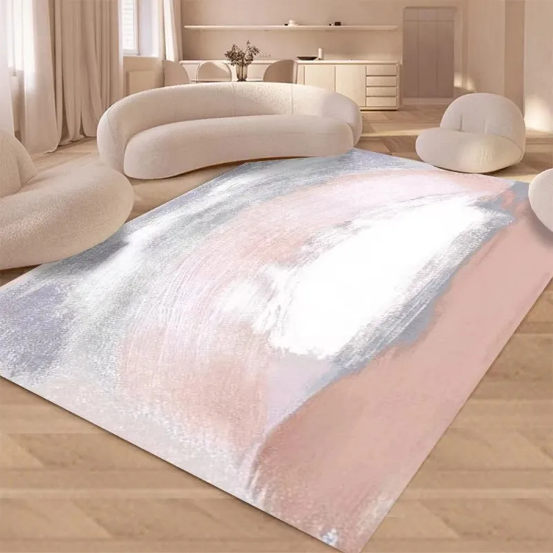 VIKAMA Gradient-Color Rug, Perfect for Bedrooms, Walk-In Closets, and Girls' Rooms—Noise-Reducing + Machine-Washable, Home Decor