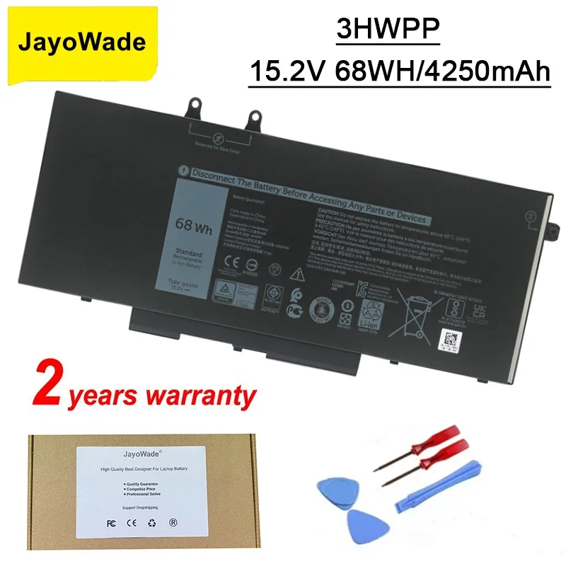 

3HWPP Laptop Battery For Dell Latitude 5401 5501 5411 5410 5511 3541 Series Notebook P80F003 P98G003 15.2V 68WH 3HWPP Batteries