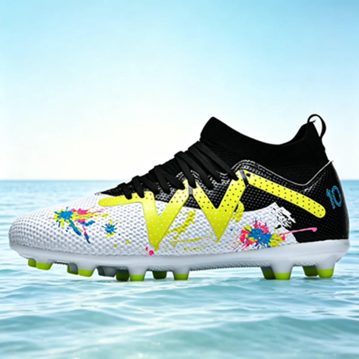 Adult AG FG football shoes Quick Dry Breathable PU Fabric Anti-abrasion TPU Sole Light Fit For Mid-level Grass Football Enthusia