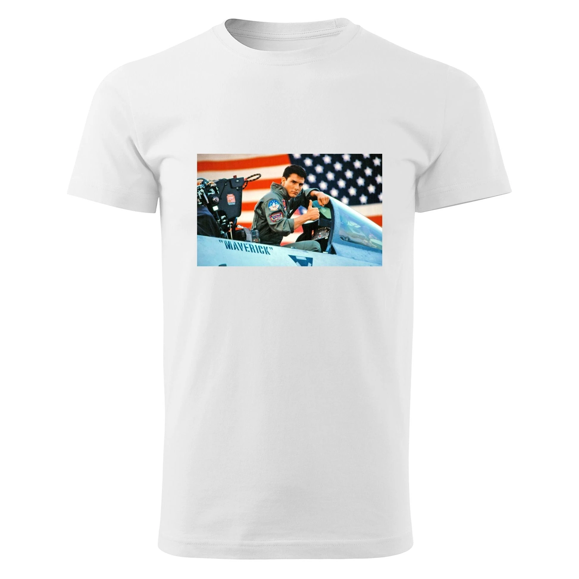 

Top Gun Graphic Printing Summer Luxury Brand Pure Cotton Men's and Women's T-shirt Short Sleeve Street Fashion Trend Clothing