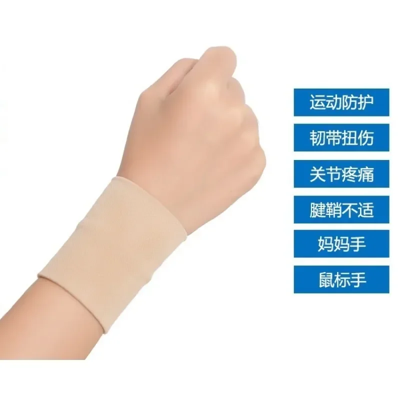 Wrist Sweatband in 2 Different Colors,Made by High Elastic Meterial Comfortable Pressure Protection,Athletic Wristbands Armbands