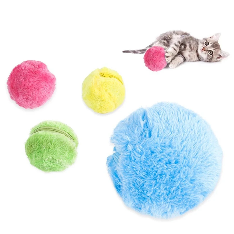 Active Rolling Ball ลูกกลิ้งอัตโนมัติ Rolling Ball Pet Interactive ของเล่นตลกลูกกลิ้ง Fit เพื่อให้ Furry เพื่อนของเรา Happy