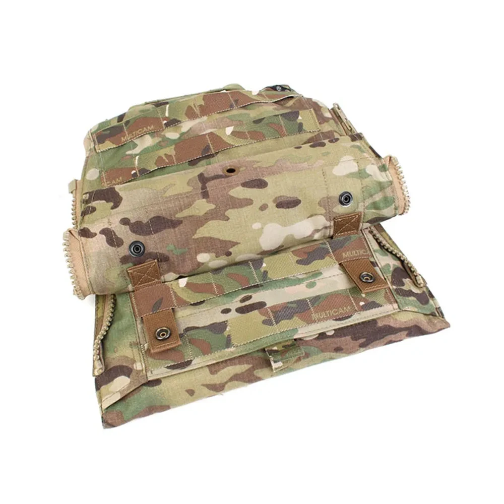 CP สไตล์กลางแจ้ง MOLLE ซิปน้ํากระเป๋าเป้สะพายหลัง 1.0 แผ่น Carrier บาง Hydration POUCH สําหรับ JPC SPC AVS เสื้อกั๊ก