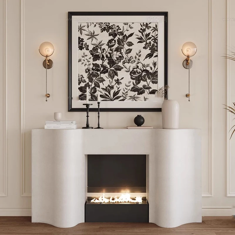 الرجعية الجمالية طاولة تلفاز بسيطة العاج منتصف القرن الطابق حامل تلفاز الراقية خزانة الوسائط Meuble التلفزيون صالون أثاث المنزل #2