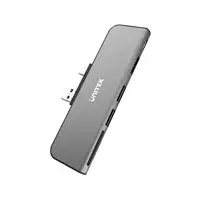 Unitek USB 3.0 HUB para Microsoft Surface Pro Mini estación de acoplamiento de pantalla 4K HDMI adaptador de lector de tarjetas Micro SD/SD