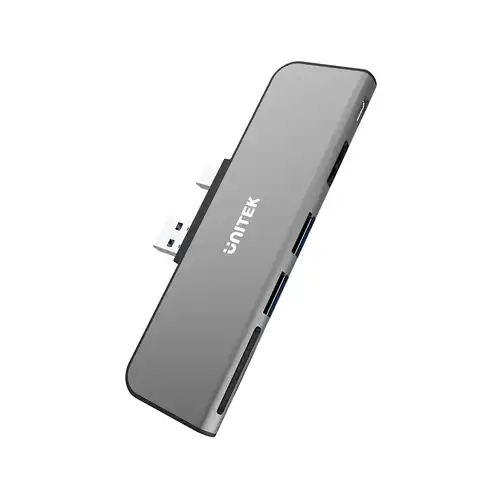 Unitek USB 3.0 HUB para Microsoft Surface Pro Mini estación de acoplamiento de pantalla 4K HDMI adaptador de lector de tarjetas Micro SD/SD