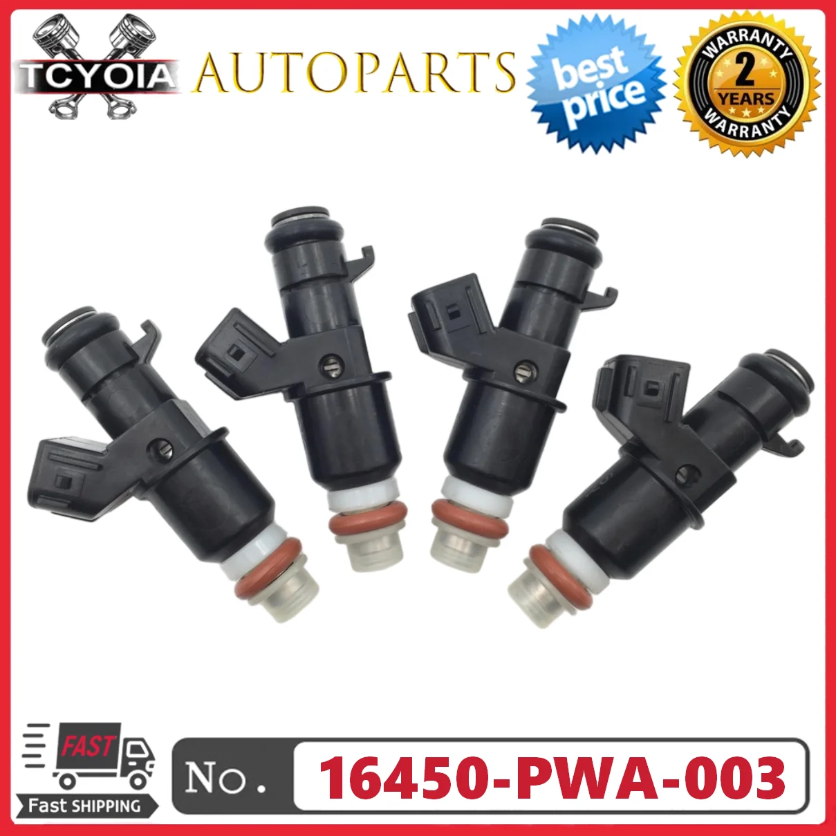 

4 шт./лот 16450-PWA-003 16450-RGA-003 топливные форсунки для HONDA CIVIC 2003-20015 HYBRID 1.3L 1.5L L4