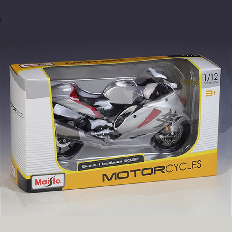 Maisto 1:12 SUZUKI 2022 Hayabusa Alloy Racing Motorcycle Model Diecasts Metal Toy Street Sports Motorcycle Model Childrens Gifts