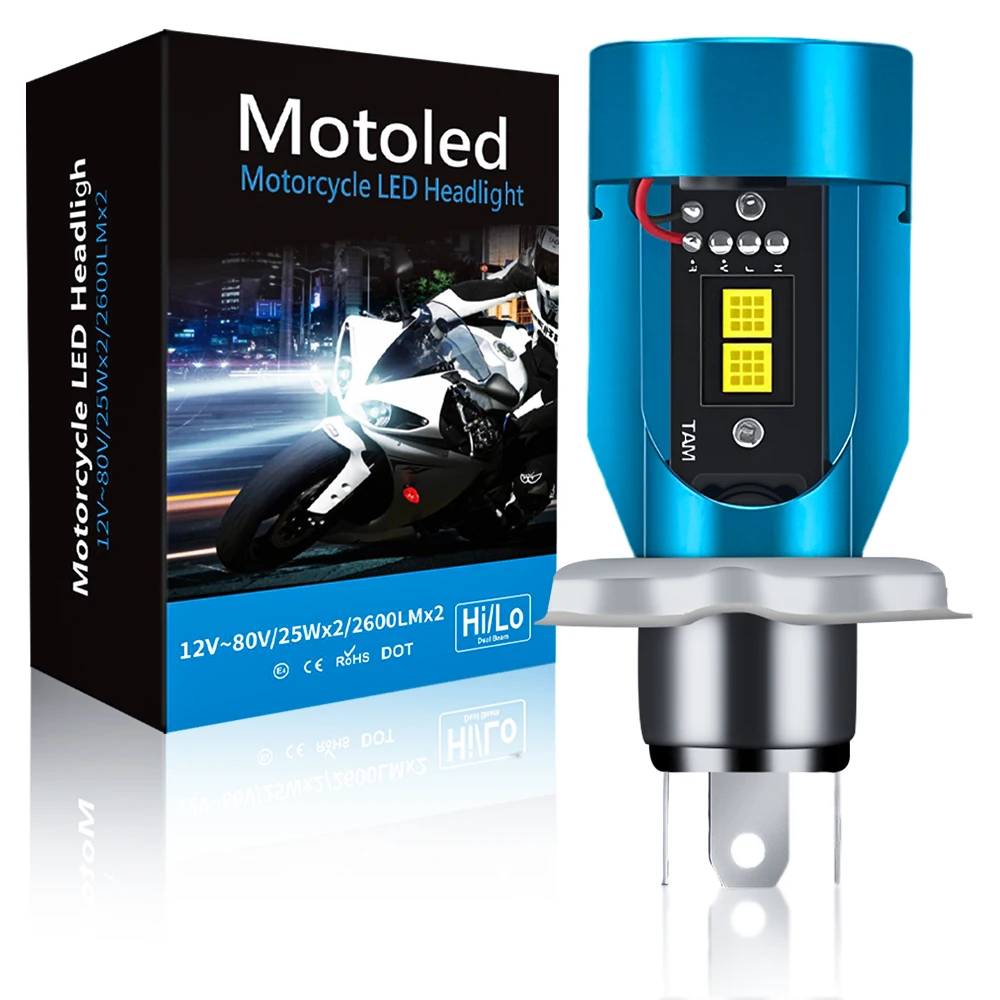 

1 шт. H4 синий розовый желтый зеленый ангельский глаз светодиодная фара для мотоцикла 5050 скутер мотоцикл фара лампочка DRL аксессуары