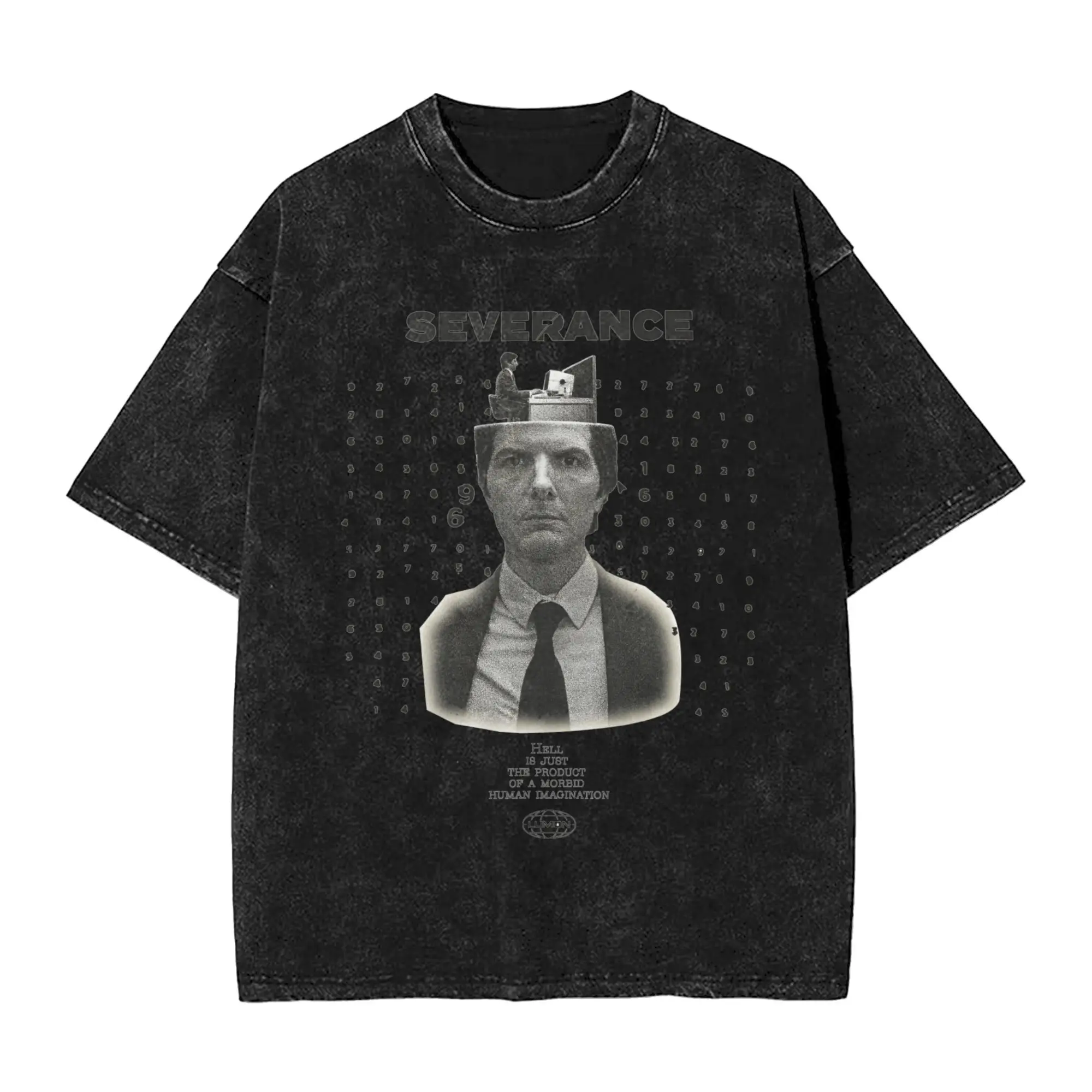 

Men's Lumon Industries Severance T-Shirts Tees Summer Vintage Short Sleeves T-Shirt O Neck Harajuku Pattern Tee Shirt Cheap