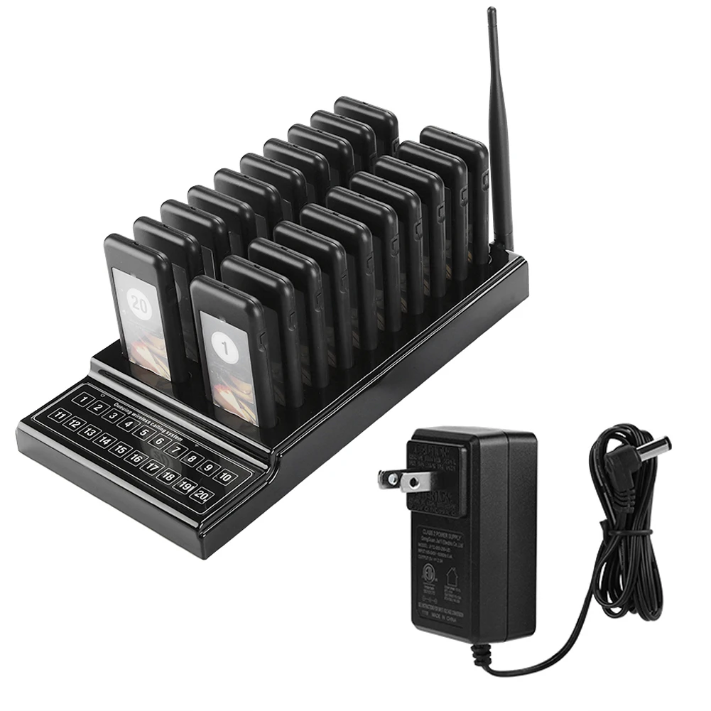 SU-68G Wireless Calling System 20 Channels Guest Paging System 107dBm High Sensitivity Wireless Queue Calling System