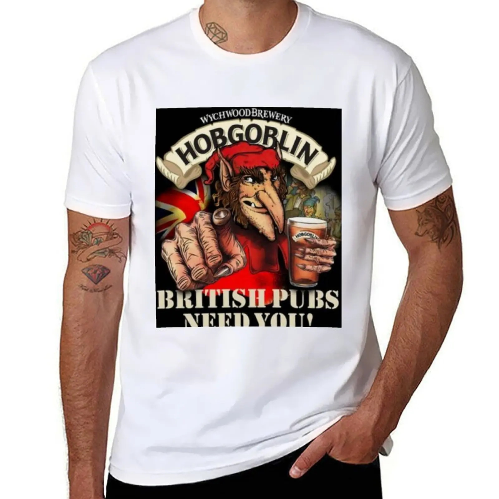 

Wychwood Brewery Hobgoblin T-Shirt man t shirt cotton high quality man graphic t shirt T-Shirt