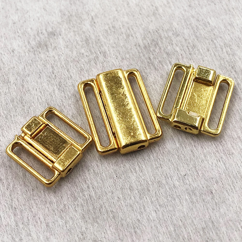 

50pcs Alloy Front Buckle Replacement Bra Clasps Hooks Durable Longlasting Cross Strap Retainer Clip Wardrobe Essential