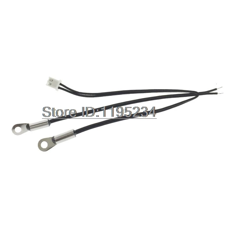 10K B3470 NTC Thermistor Sensor Surface Fixed Temperature Probe M4 26AWG Long10CM Terned XH2.54- 2P  Plug