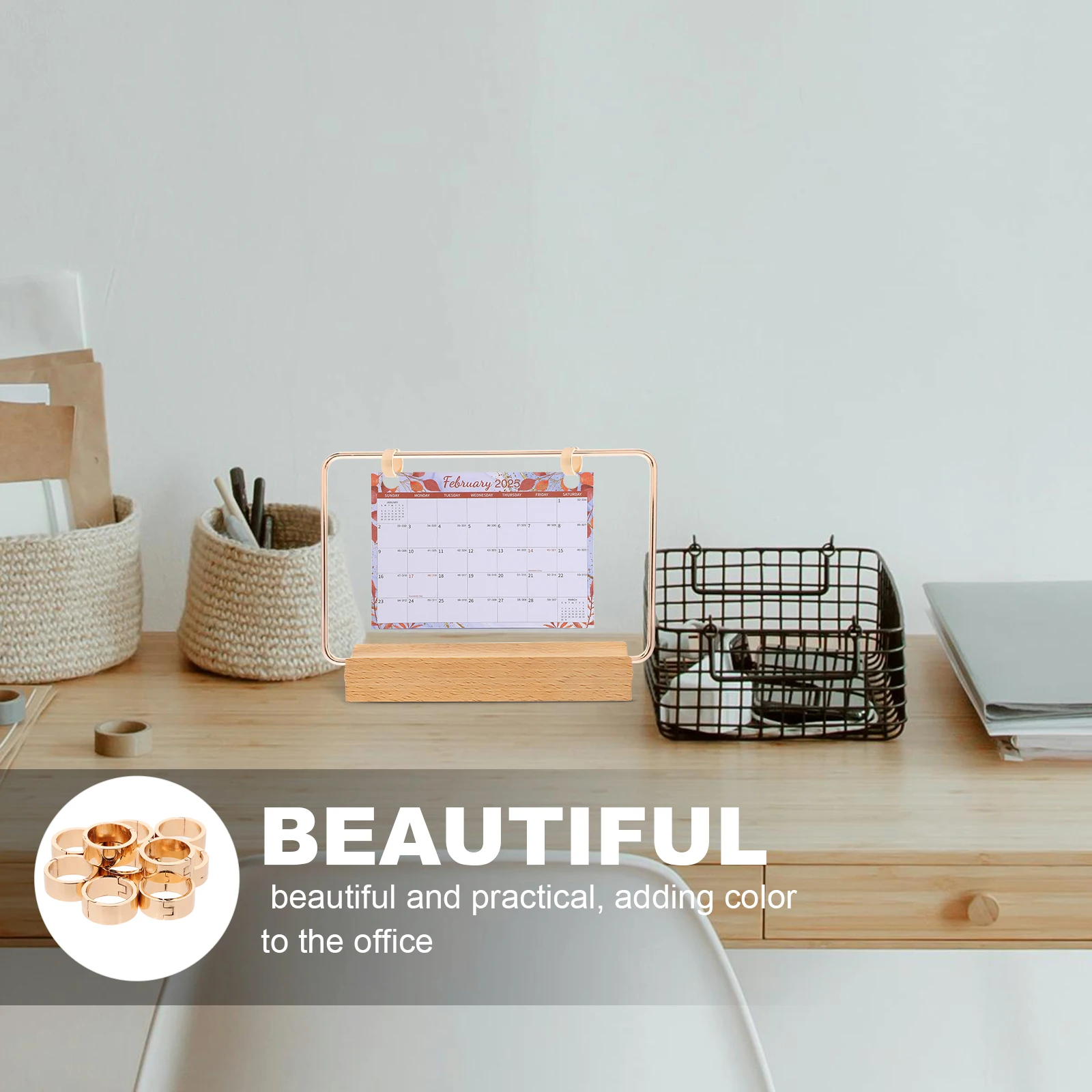 

10 шт. кольца для календаря с вкладышами, открывающиеся зажимы из цинкового сплава, мини-кольцевые зажимы для индексных карточек, переплет для рукоделия из бумаги