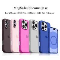 Original Liquid Silicone Magsafe Official Apple Magnetic Case For iPhone 14 13 Pro Max 13 Cases Wireless Charging Protect Cover