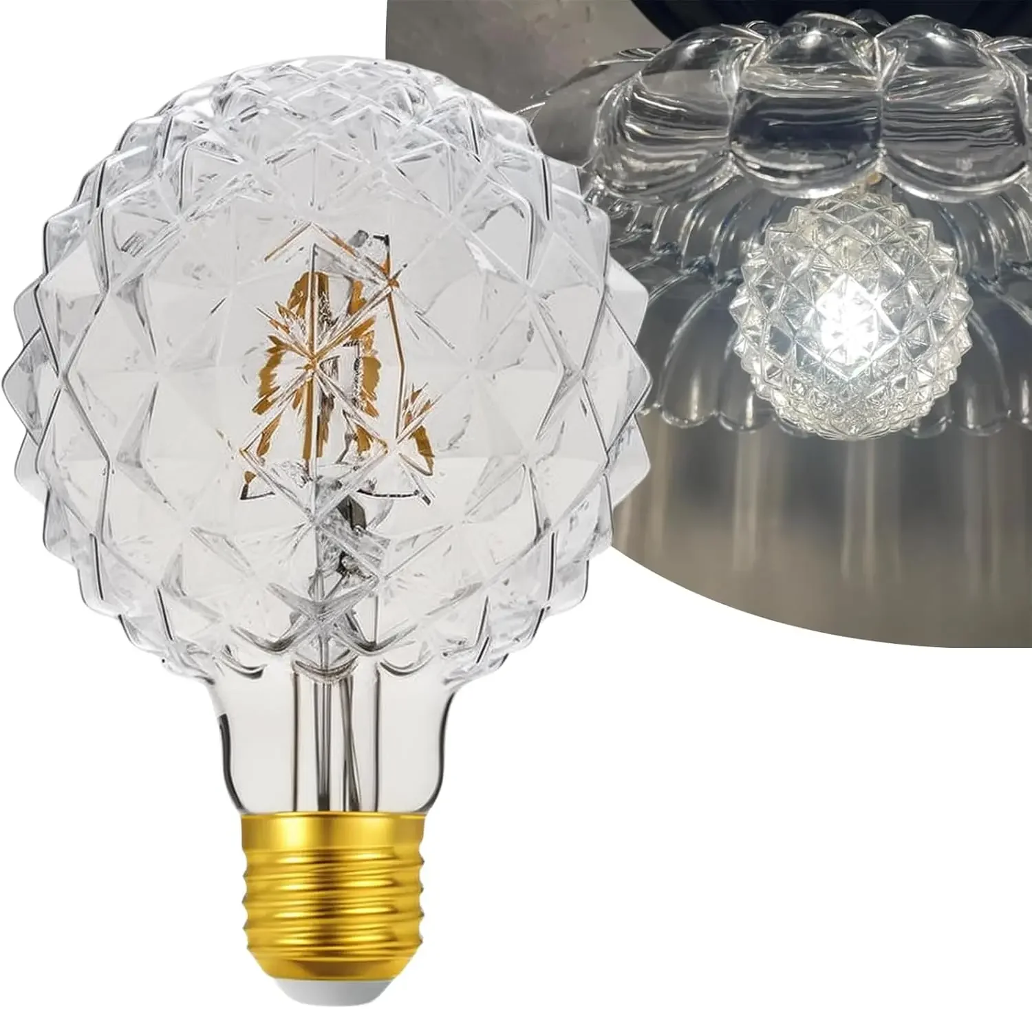 Vintage 40W Equivalent LED Bulb, 4W Warm 2700K, E26 Base, 1-Pack